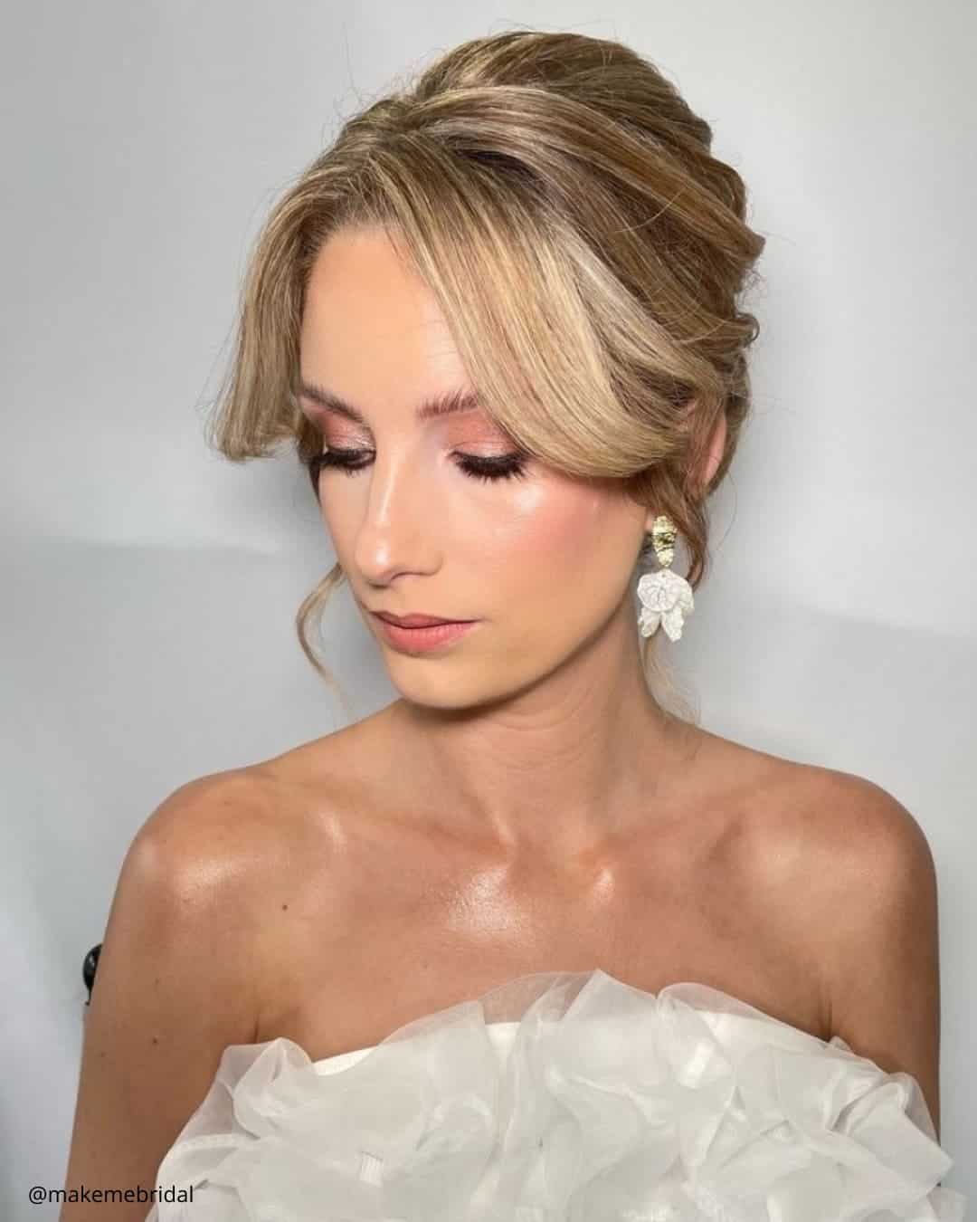Wedding Hairstyles With Curtain Bangs