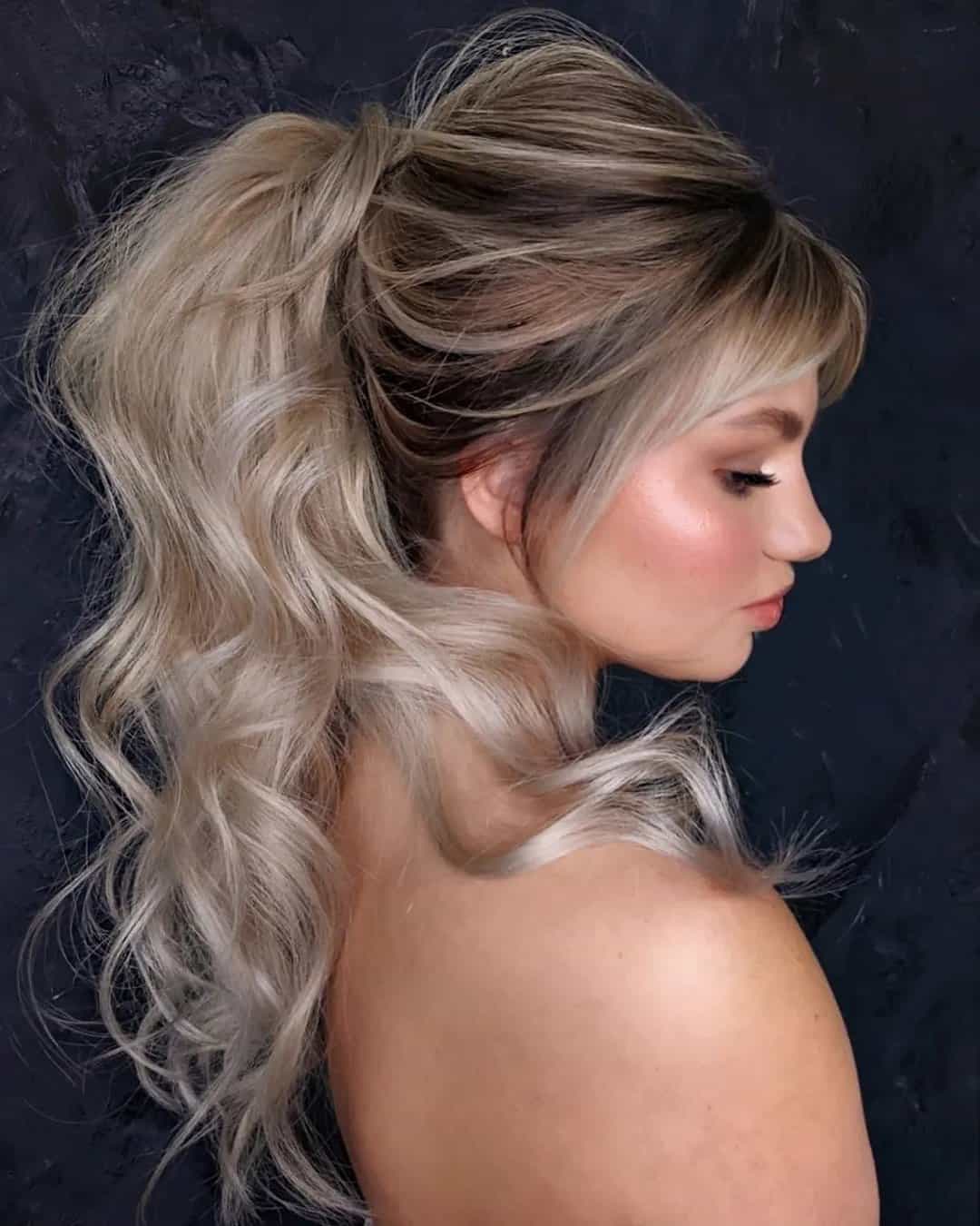 Wedding Hairstyles Down With Bangs