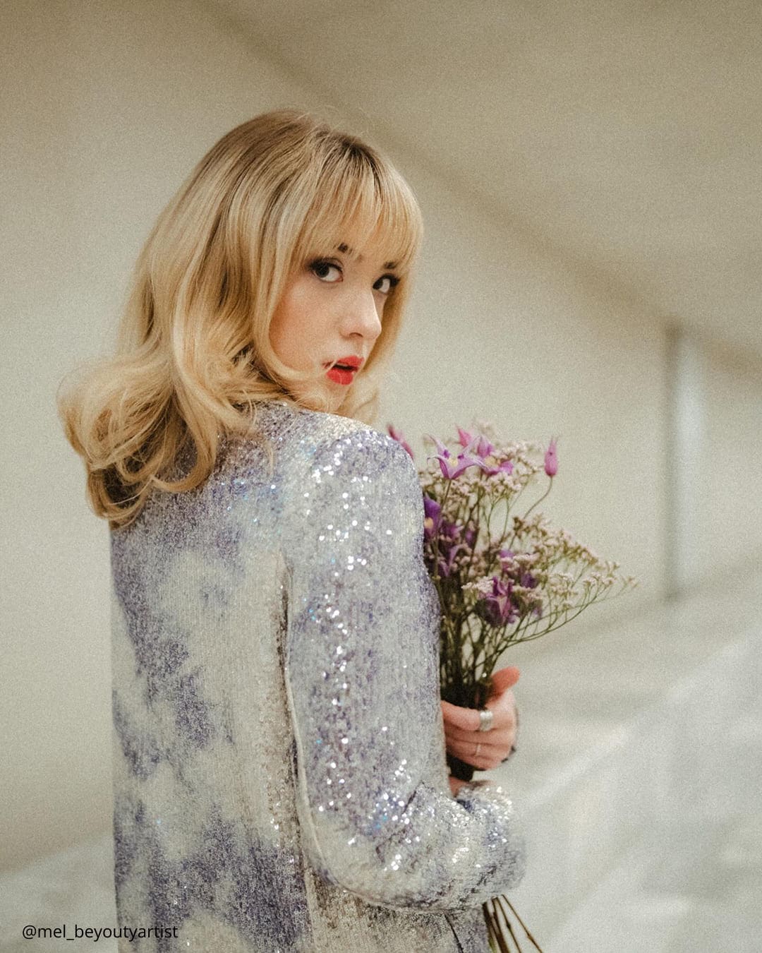 Bridal Hairstyle Ideas With Wispy Bangs