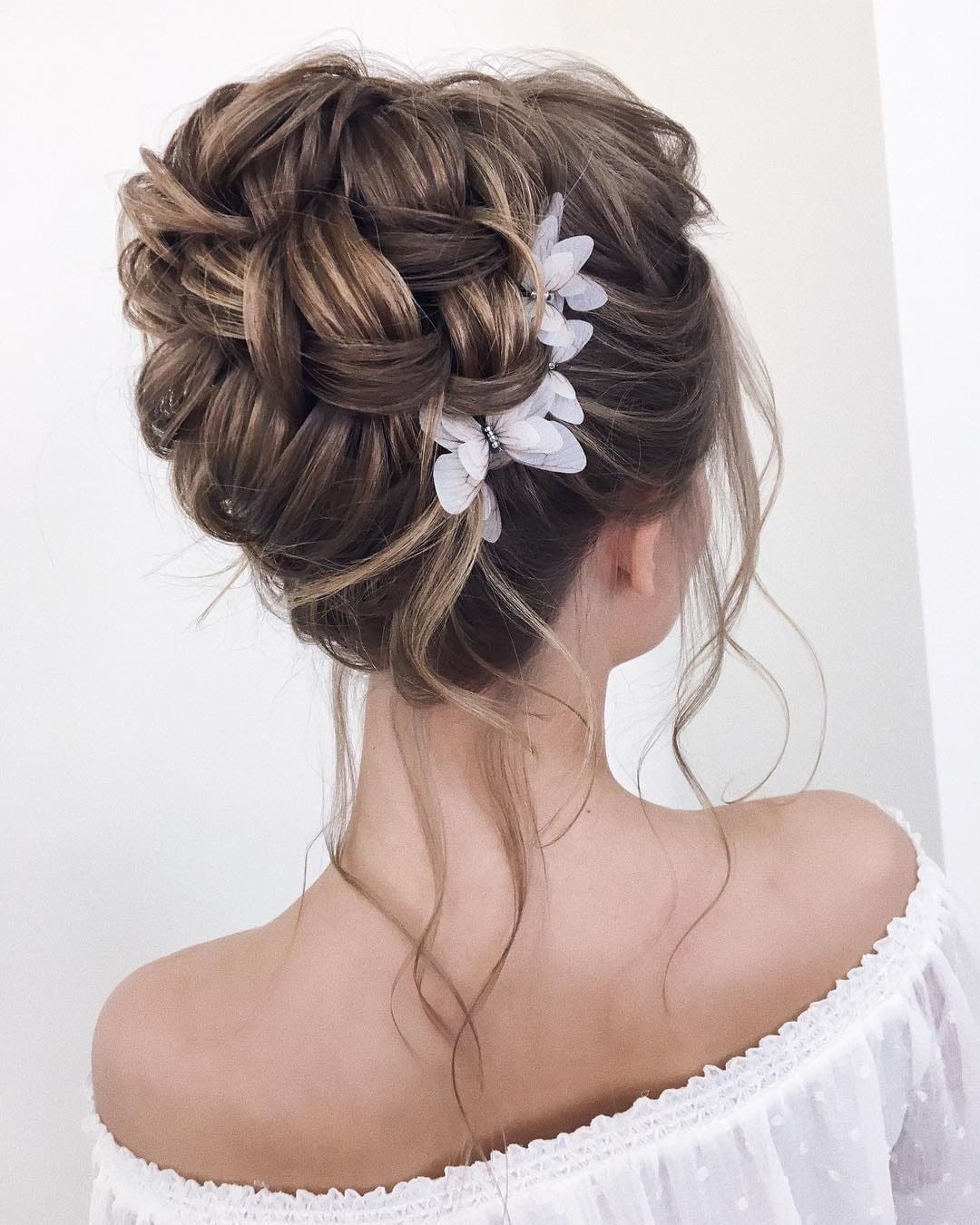 Simple & Romantic Long Hair Wedding Hairstyles