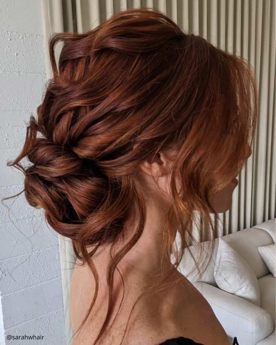 Curly Updo Wedding