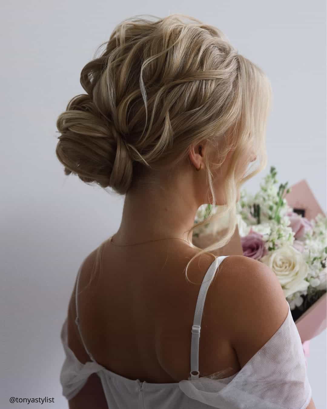 Curly Updo Wedding