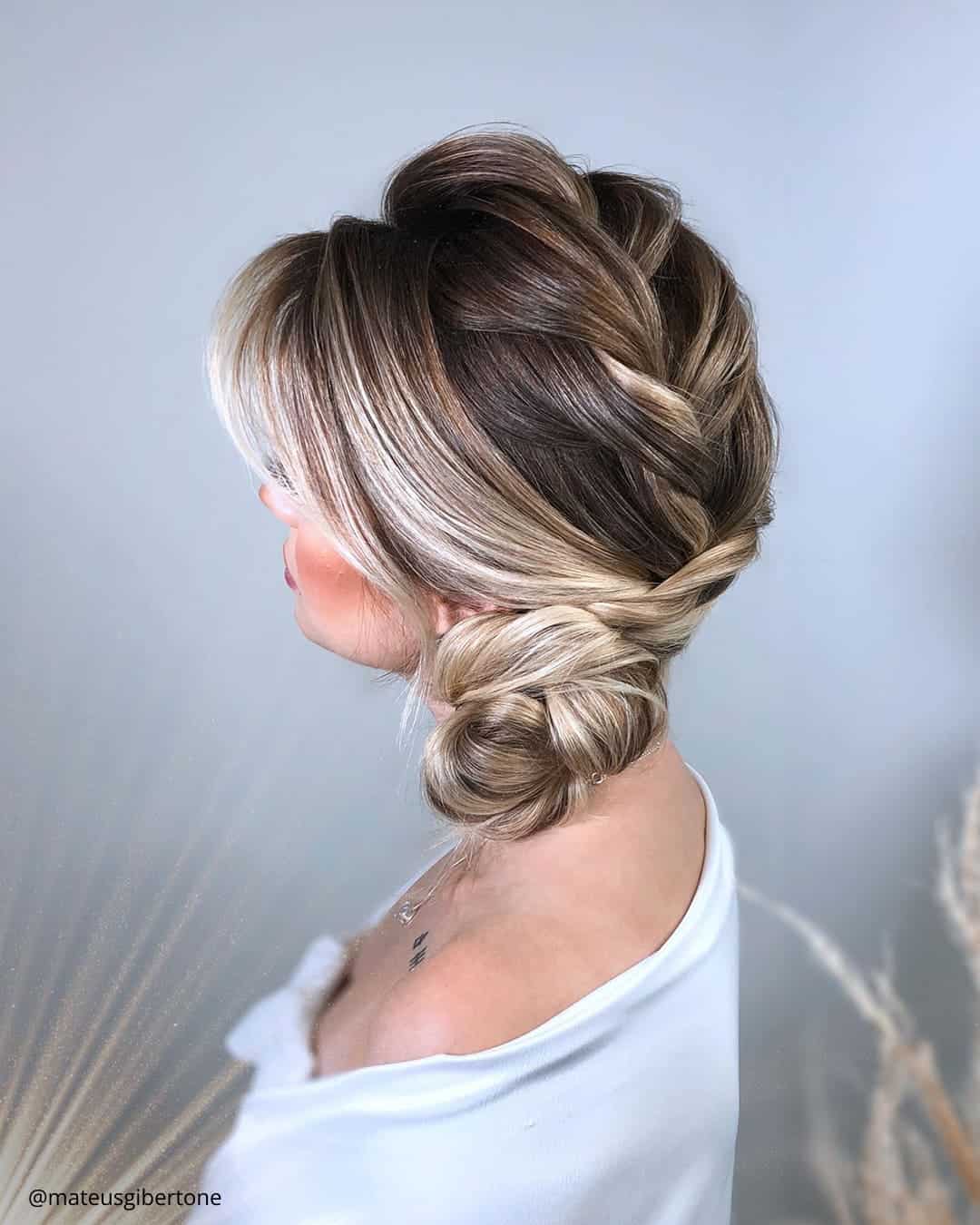 Side Braided Wedding Updos
