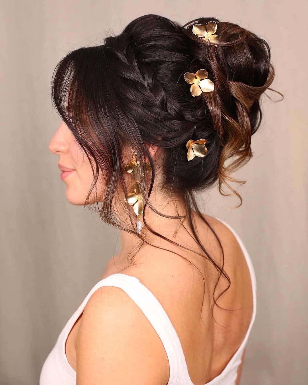 Elegant Braided Updos For Wedding