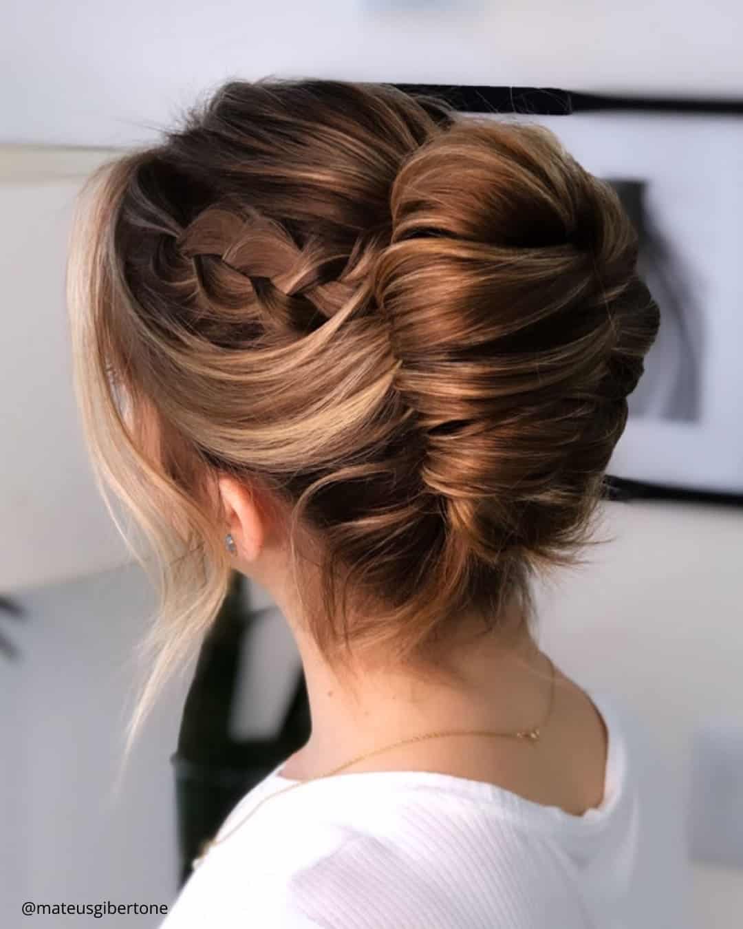 Braid Ideas For Messy Bridal Updo