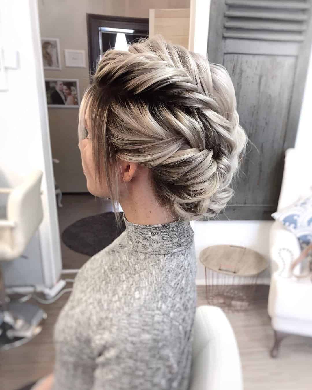 Romantic And Textured Braided Updos