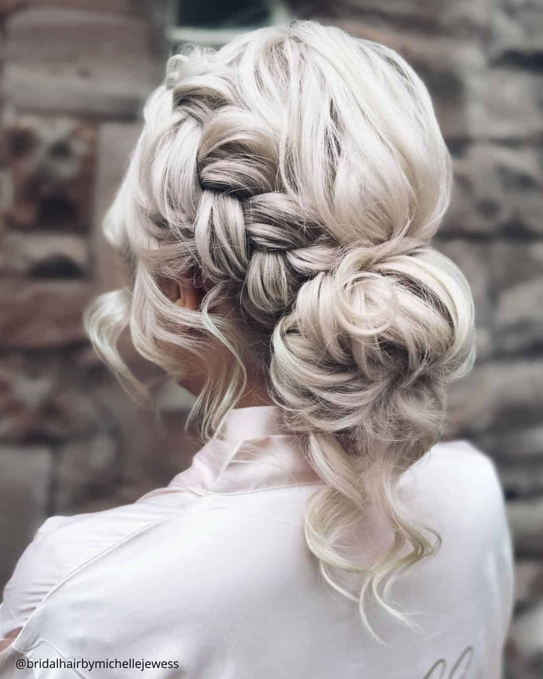 Half Wedding Updos With Braids