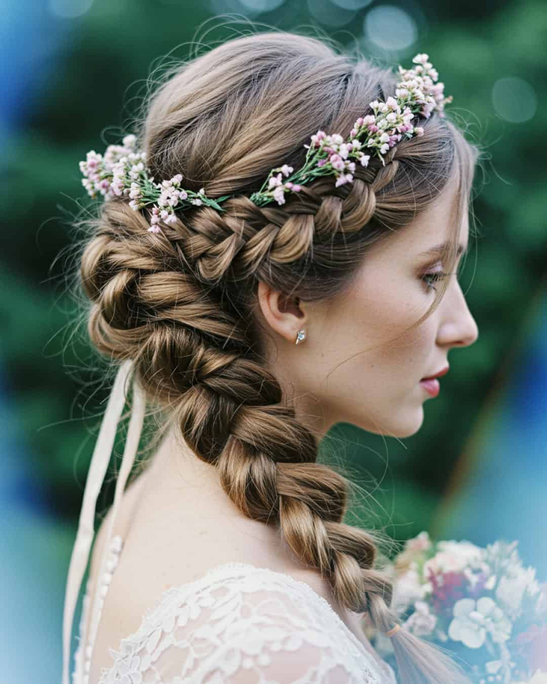 Textured Goddess: Braided High Bun on Natural Hair