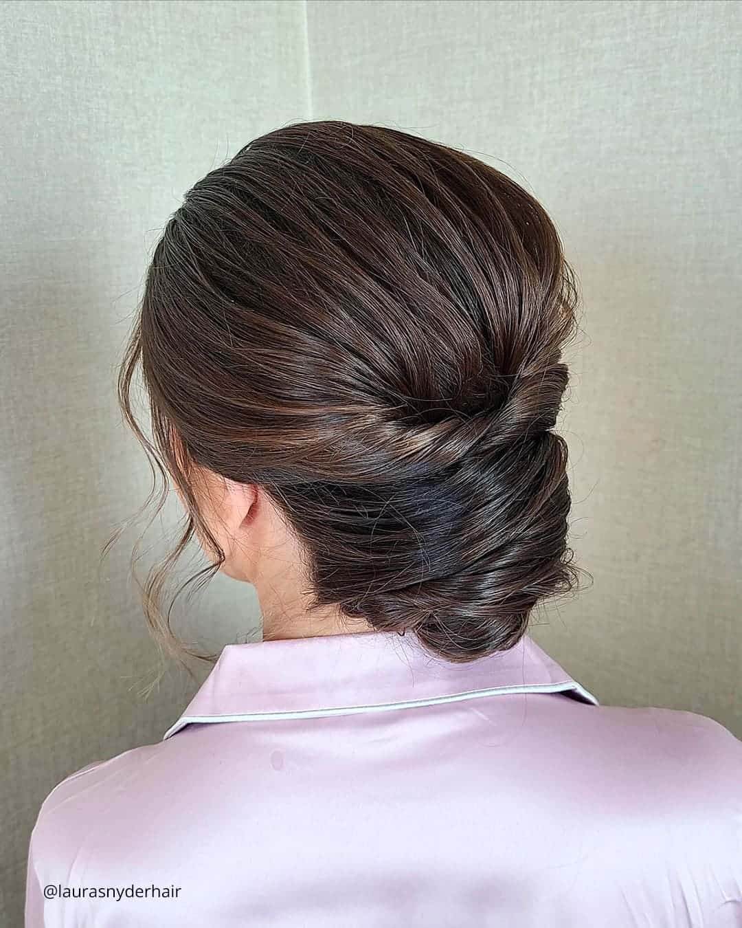 Elegant French Twist for Medium Hair Weddings