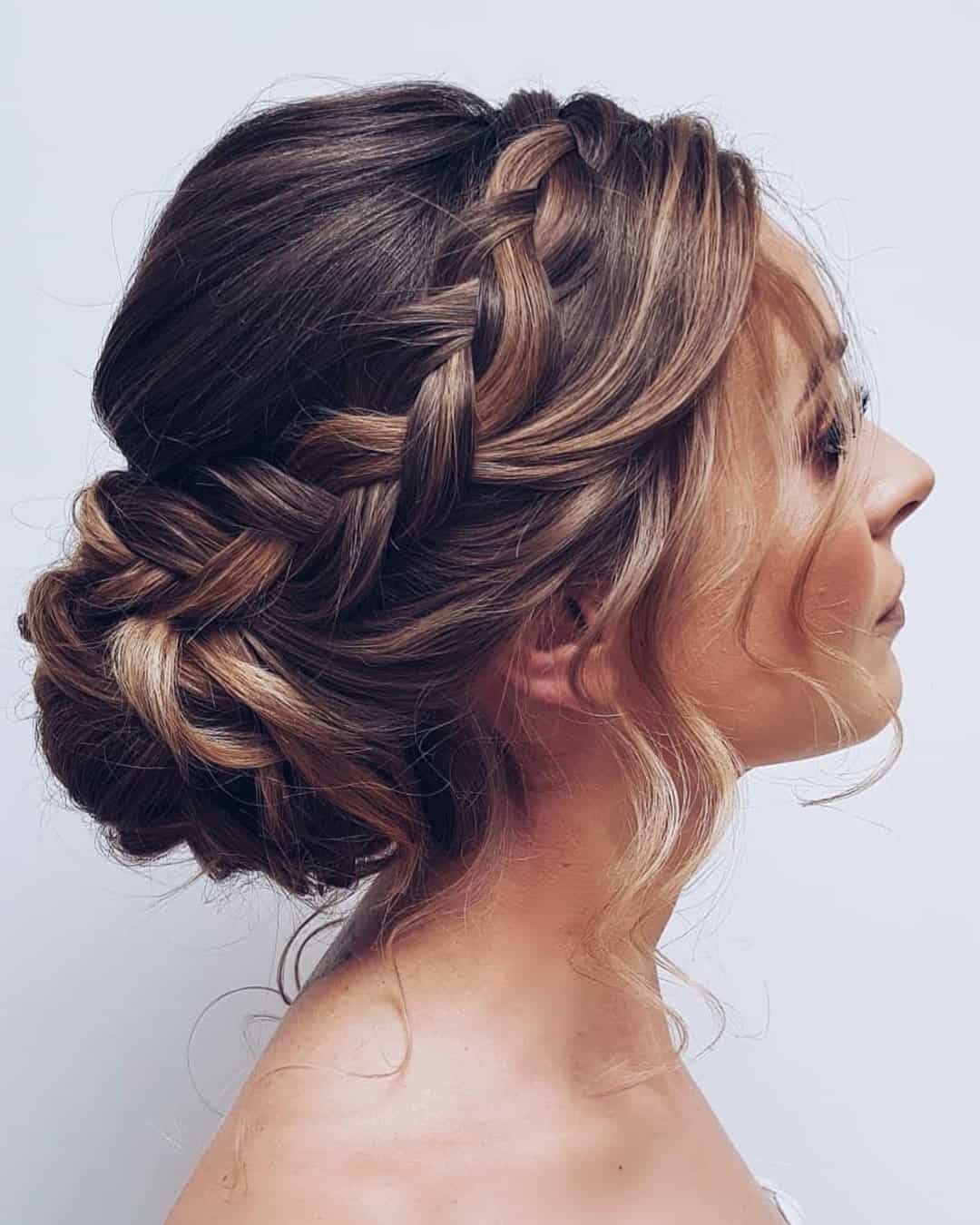Braided Wedding Hairstyles for Medium Hair