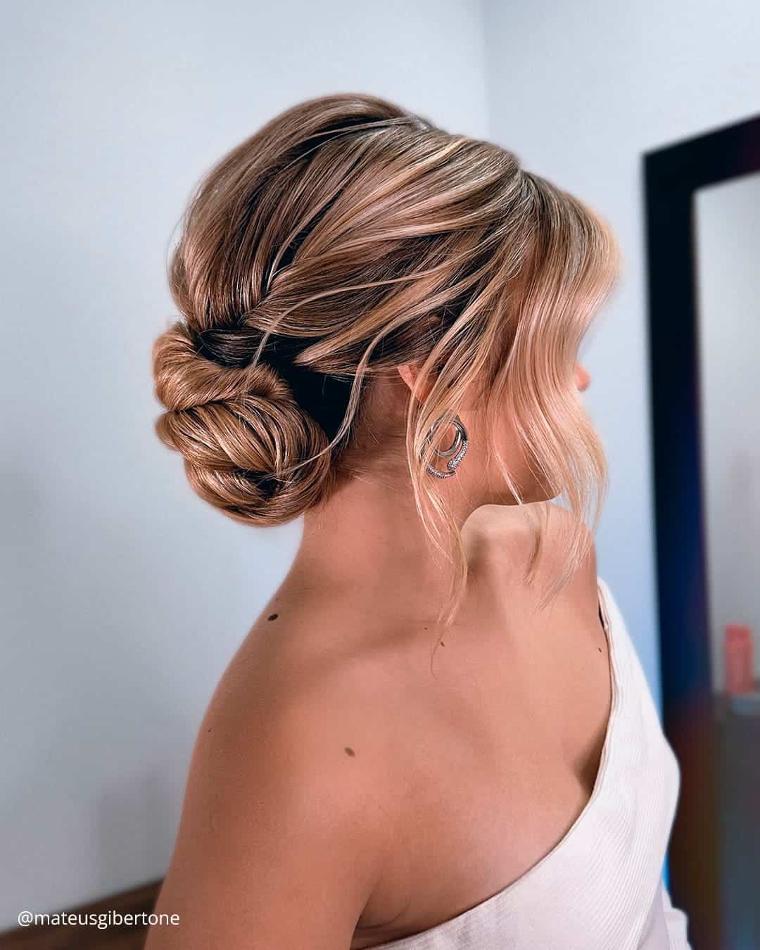 Wedding Buns for Medium Hair