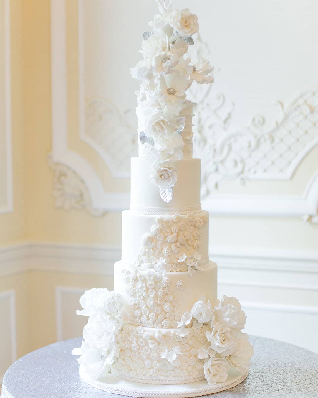 wedding cake trends White wedding cake elizabethscakeemporium