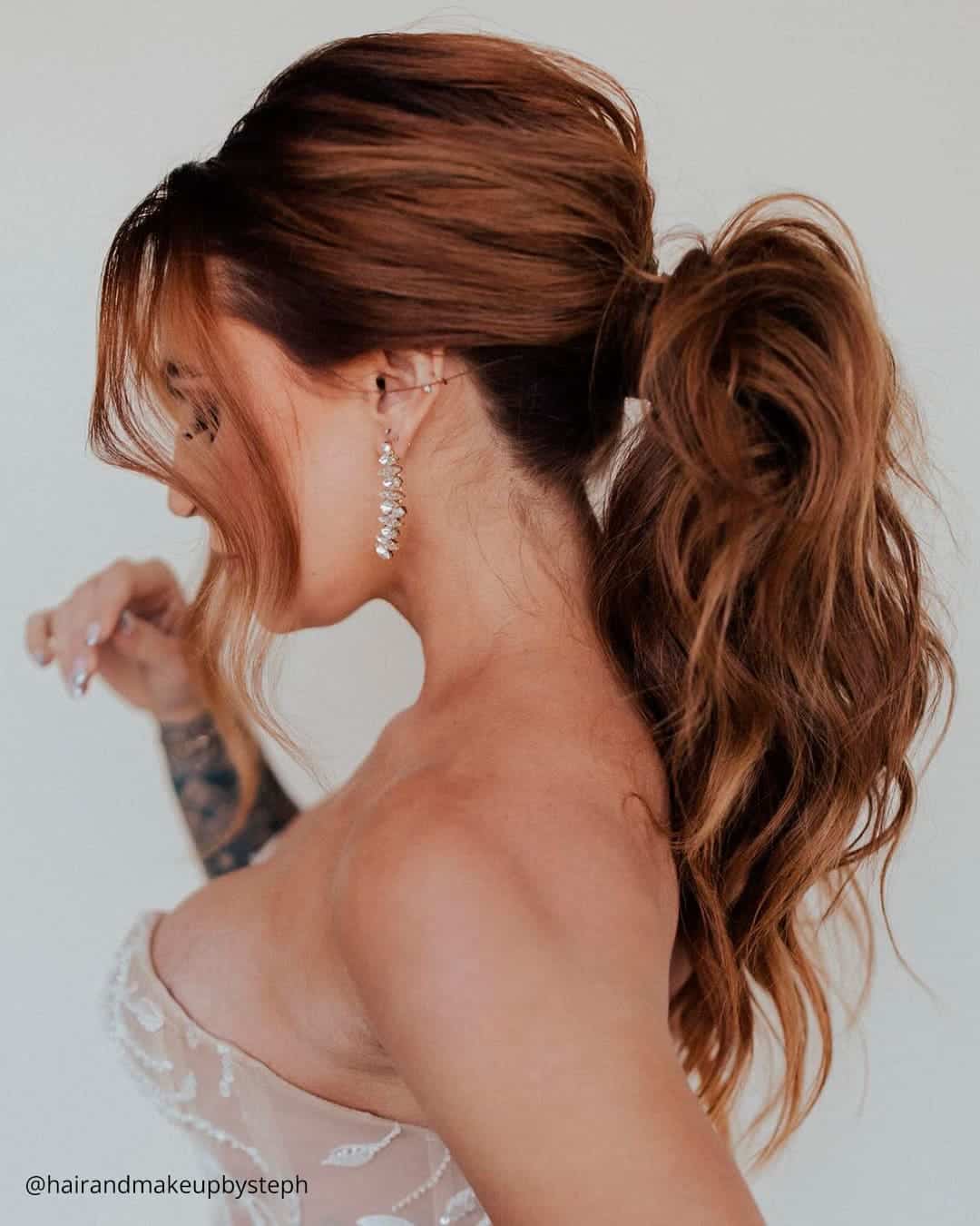 Romantic Updo Ponytail Hairstyles