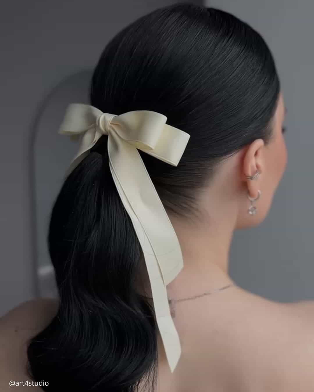 Twisted Bridal Ponytail