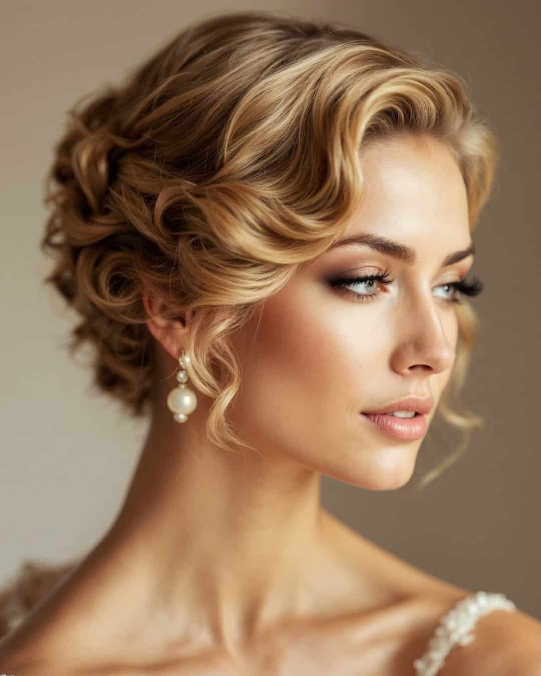 Voluminous High Bun For Short Hair