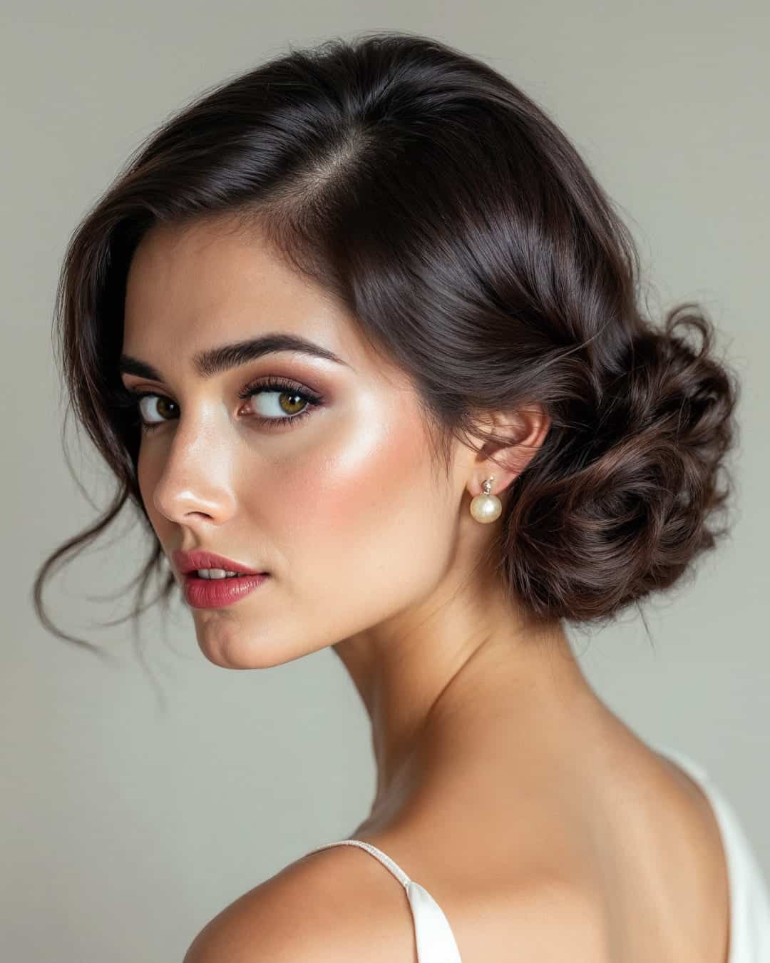 Voluminous High Bun For Short Hair