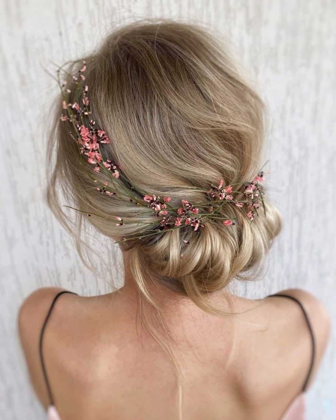 Cute Side Wedding Updos for Short Hair