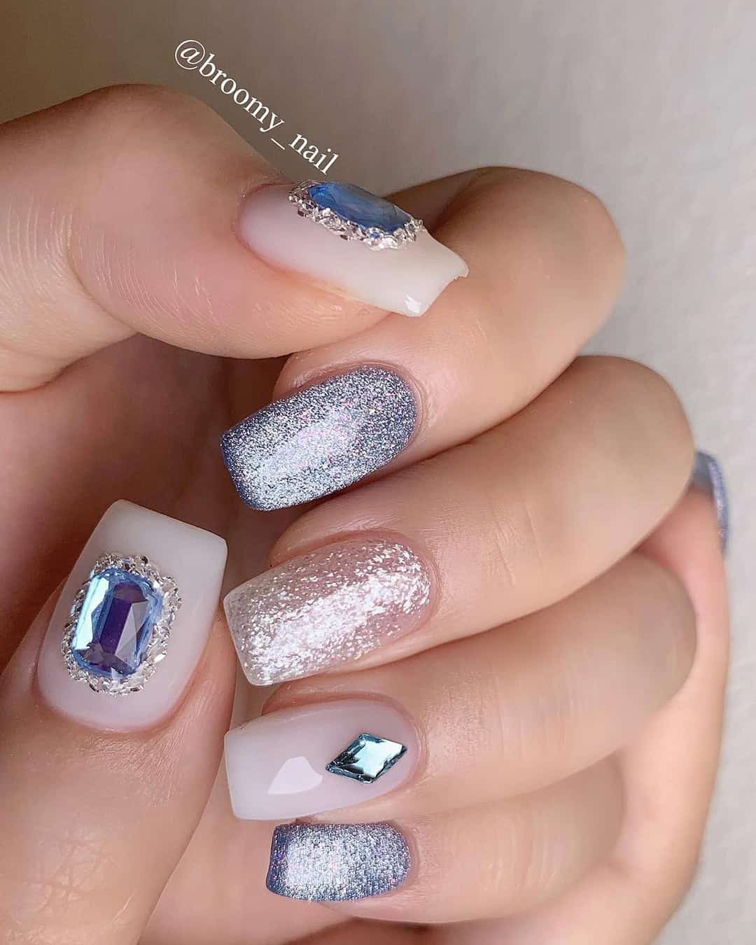 Rhinestone Nail Designs