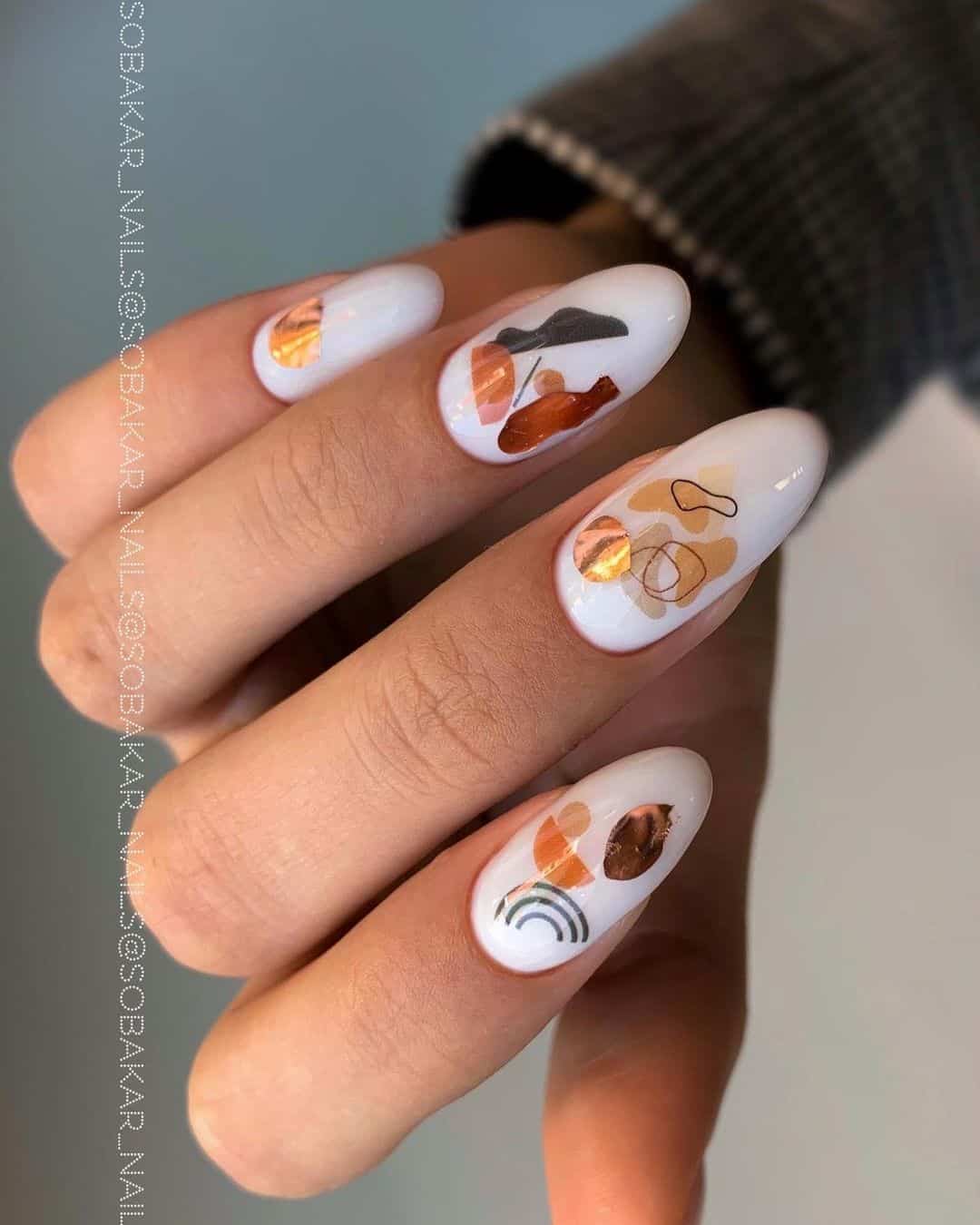 Leaf Nail Design