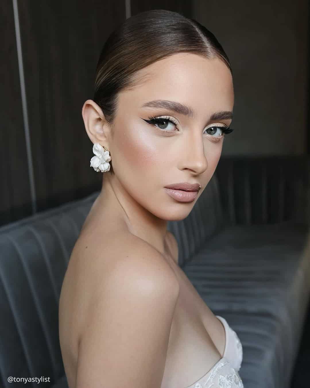 Wedding Hair Updo Front View