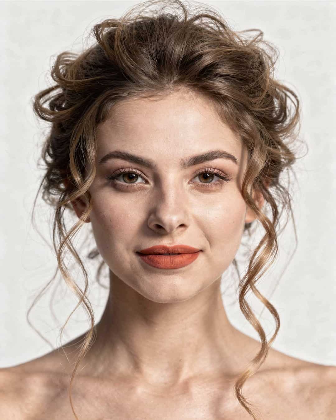 Relaxed Loose Updo Wedding Day