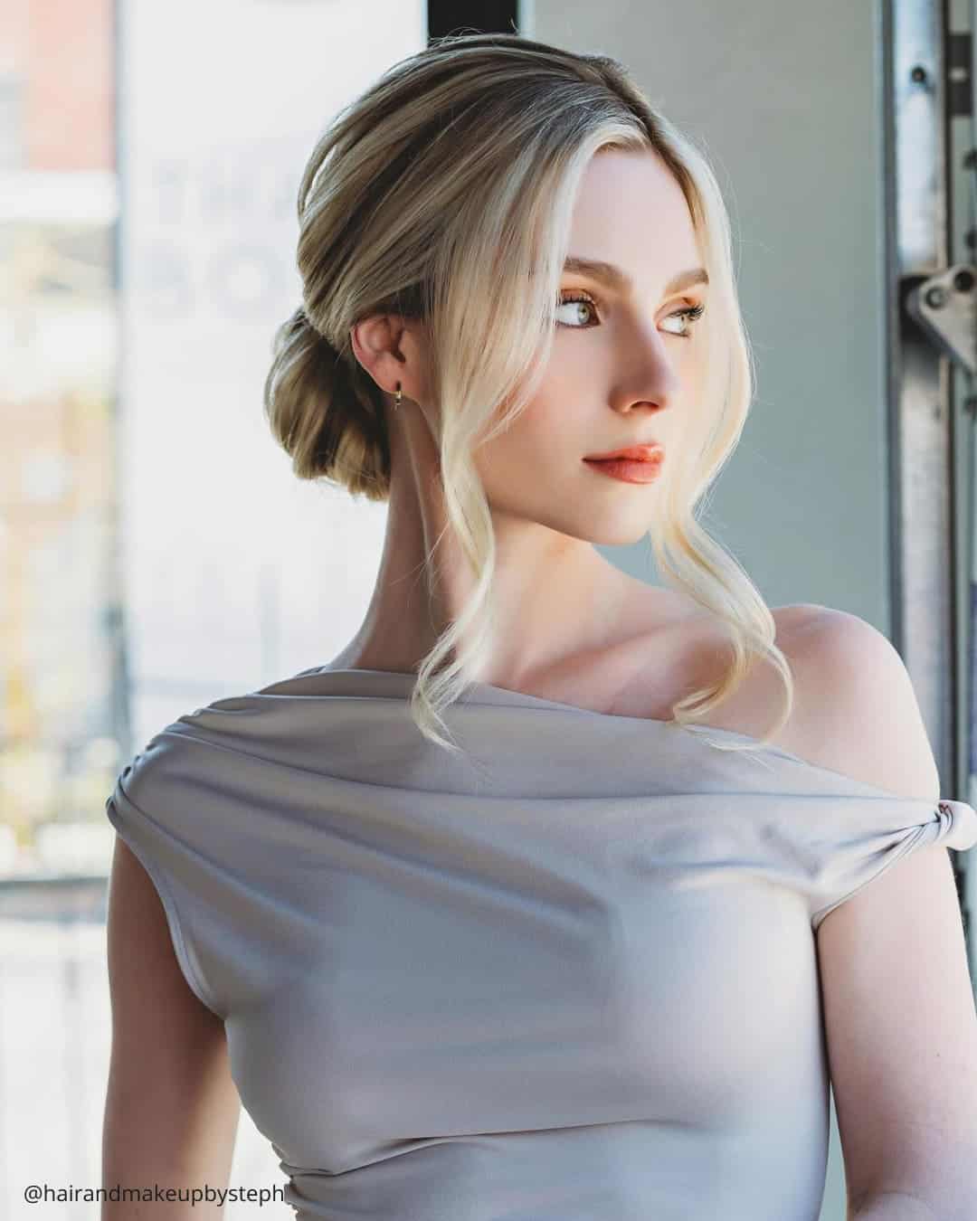 Rustic Bridal Updos for Medium Hair
