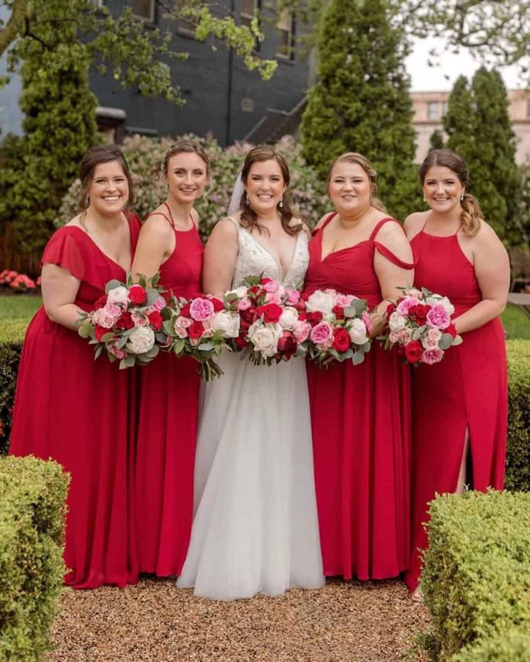 Red Bridesmaid Dresses