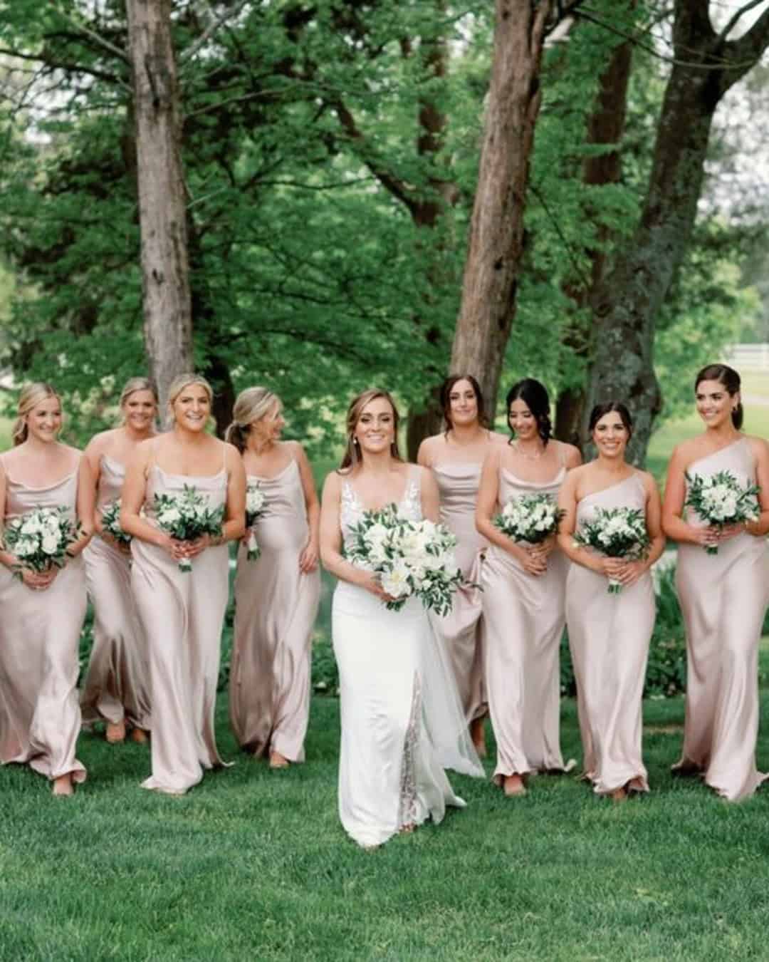 Blush Bridesmaid Dresses