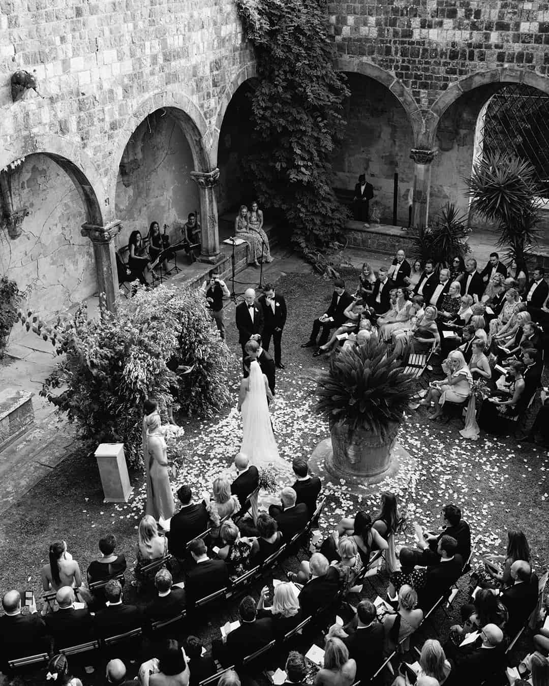 romantic real wedding in florence wedding ceremony