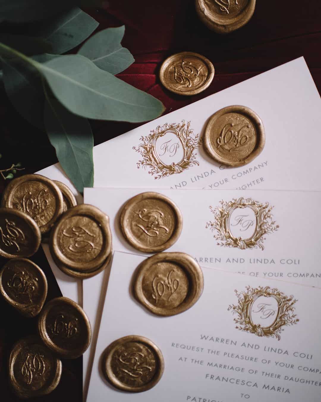 romantic real wedding in florence wedding invitations
