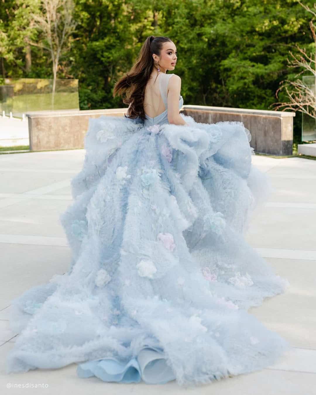 Lace Baby Blue Wedding Dresses