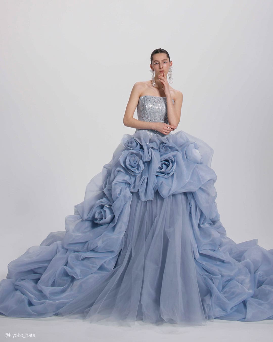 Lace Baby Blue Wedding Dresses