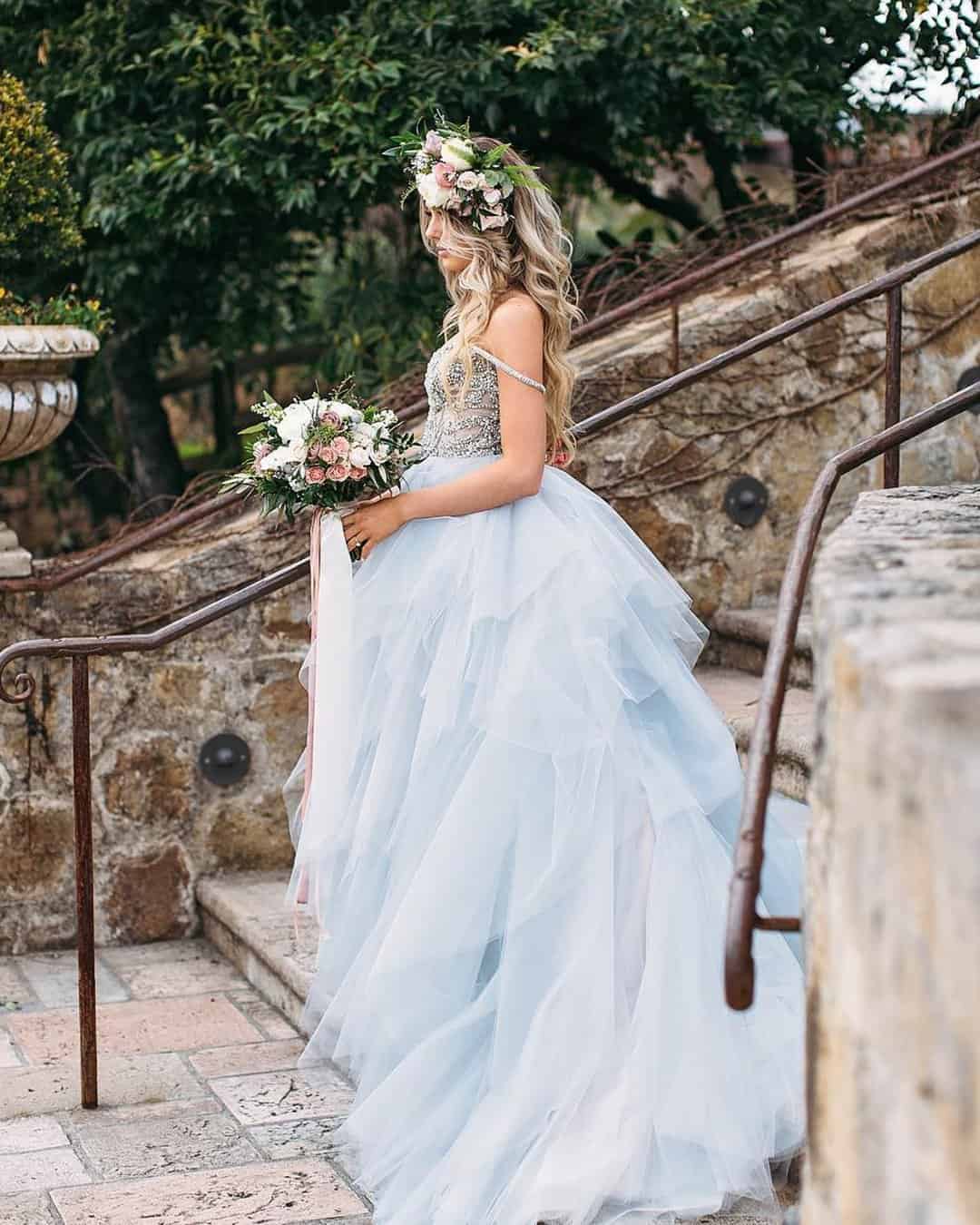 Top Wedding Dresses Blue