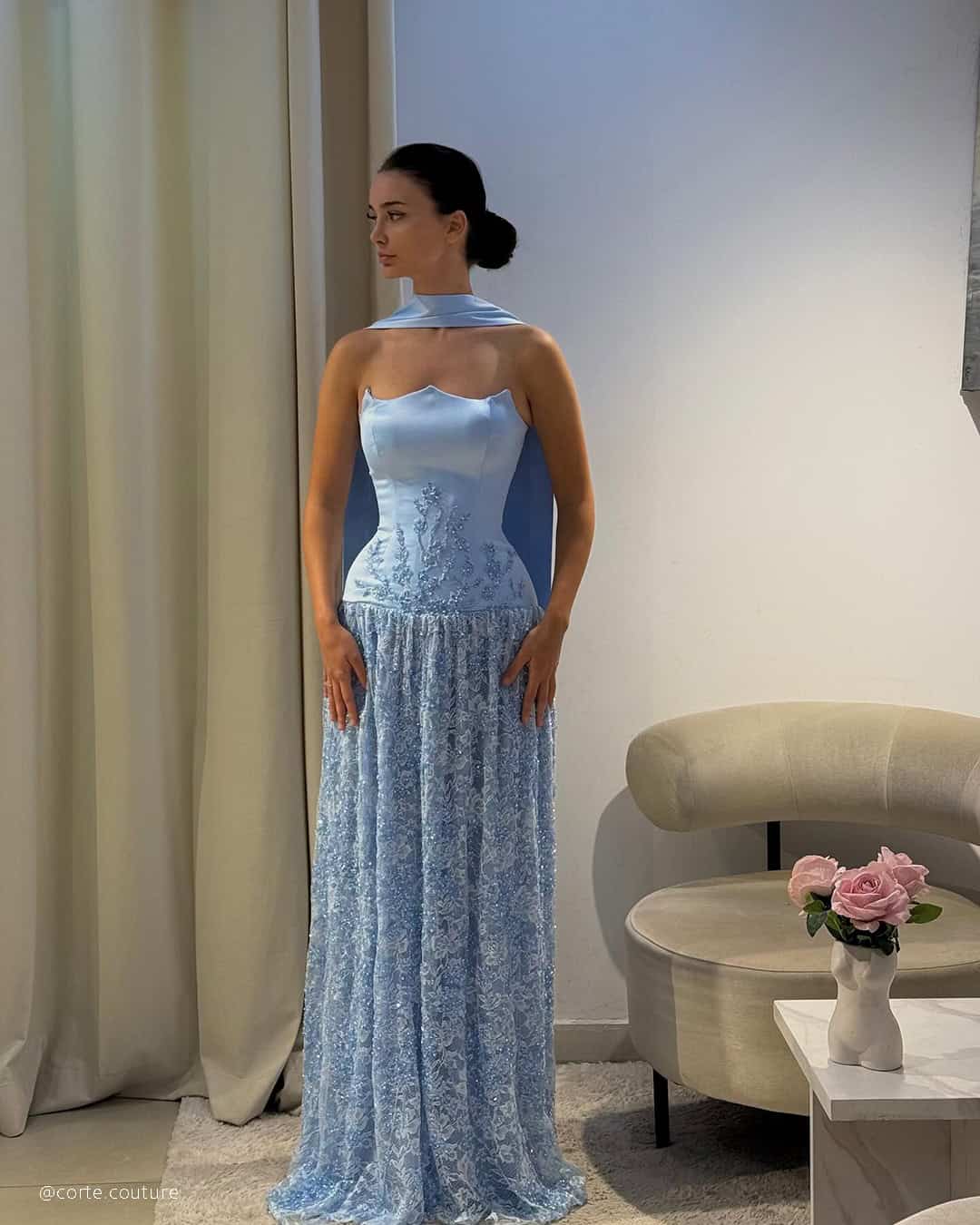 Where To Buy Wedding Dresses Color Blue