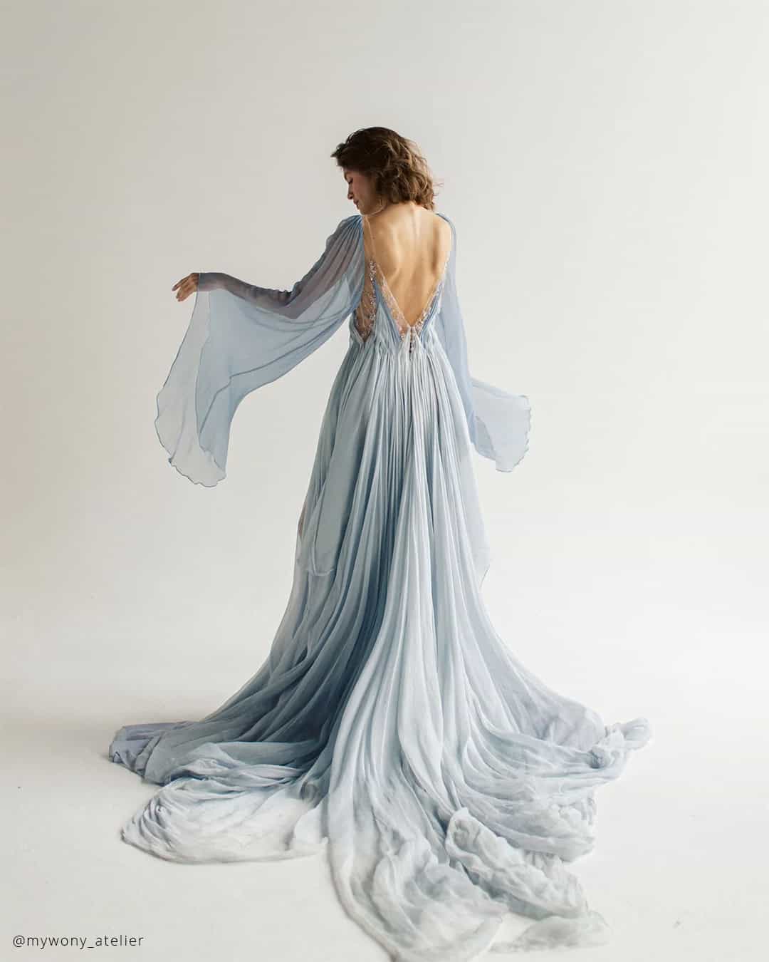 Dusty Blue Dresses For Weddings