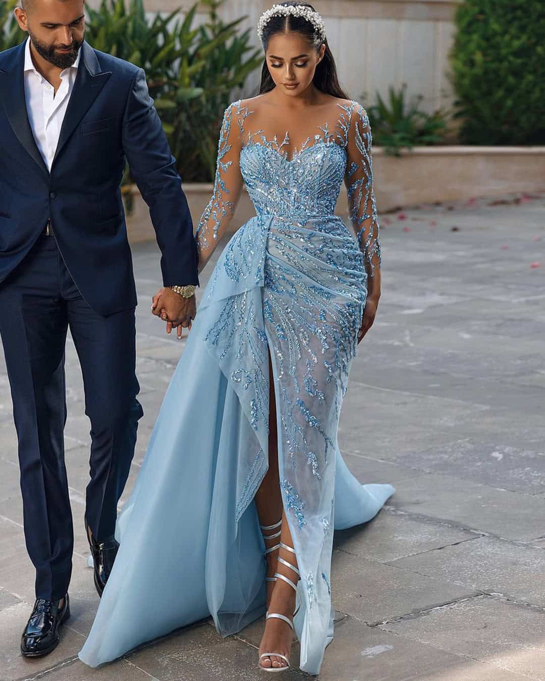 Sky Blue Wedding Dresses