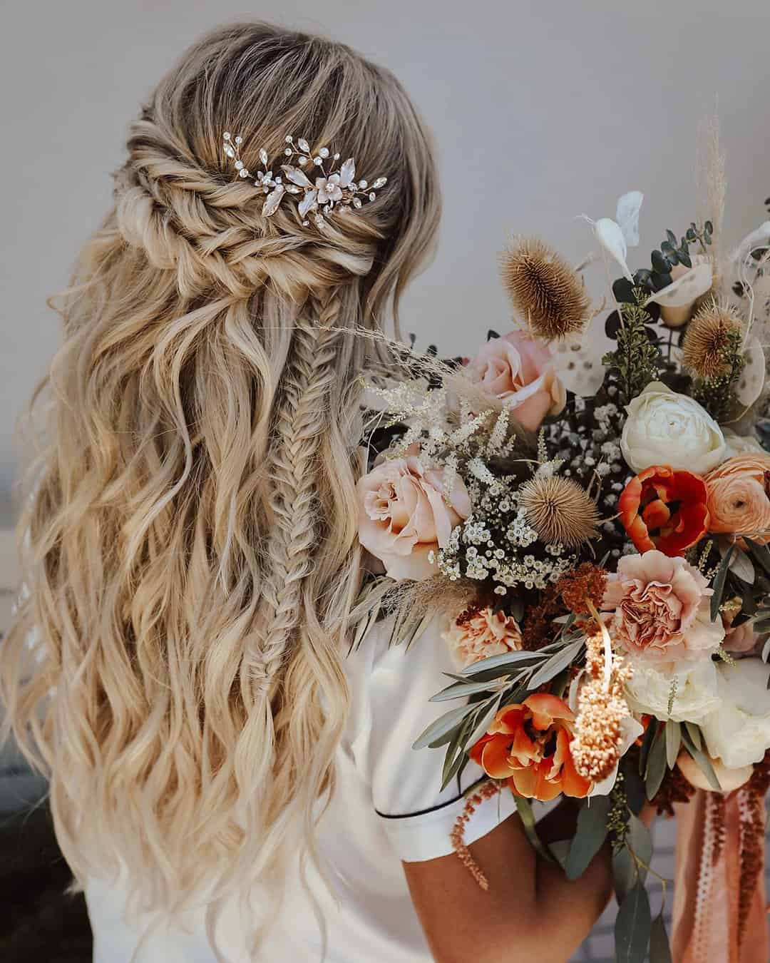 Boho Braided Wedding Hairstyles