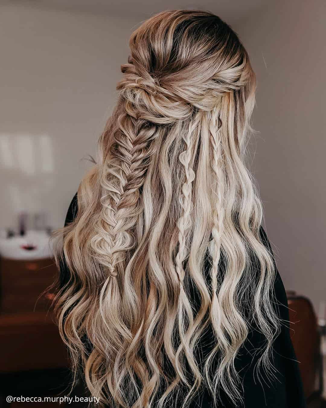 Boho Braided Wedding Hairstyles