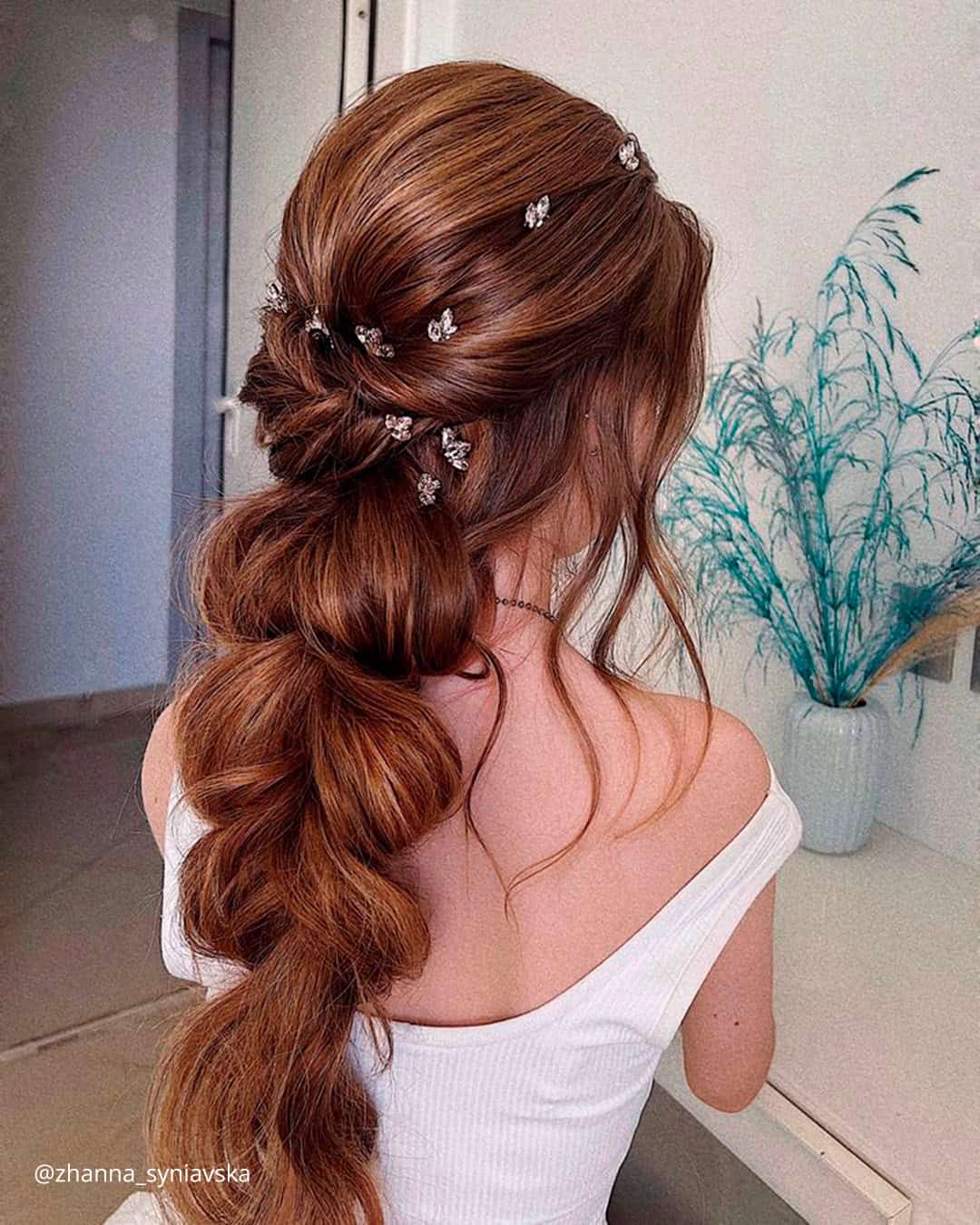 Boho Bridal Ponytail Hair
