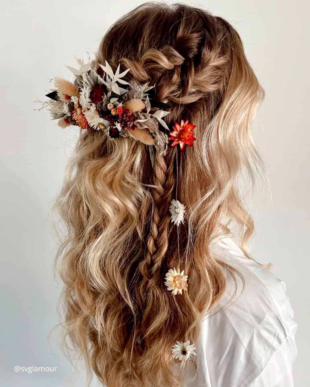 Quick And Easy Bohemian Wedding Hairstyles Ideas