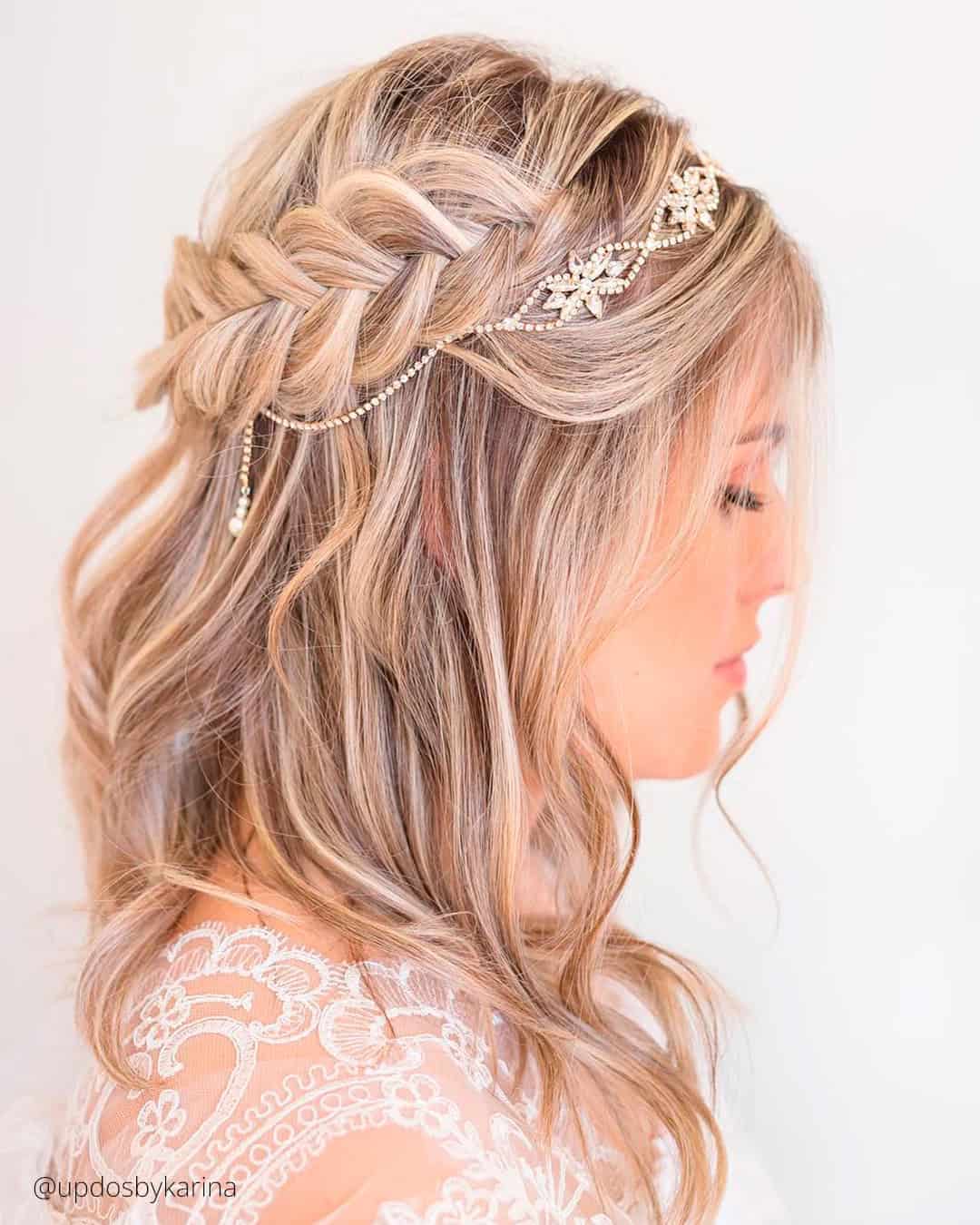 Braided Wedding Hairstyles For Medium Hair