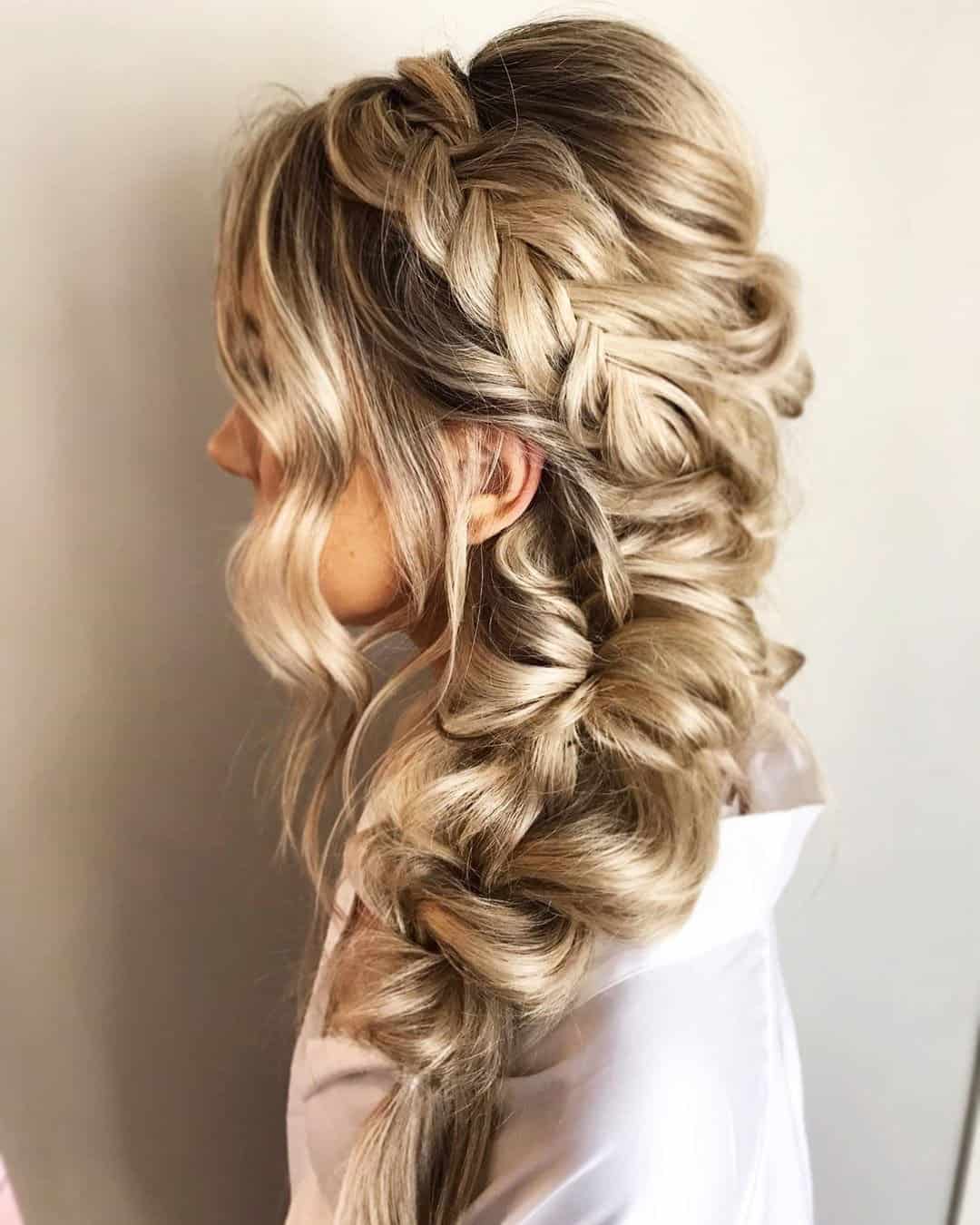 Braid To Bun Wedding Hairstyles