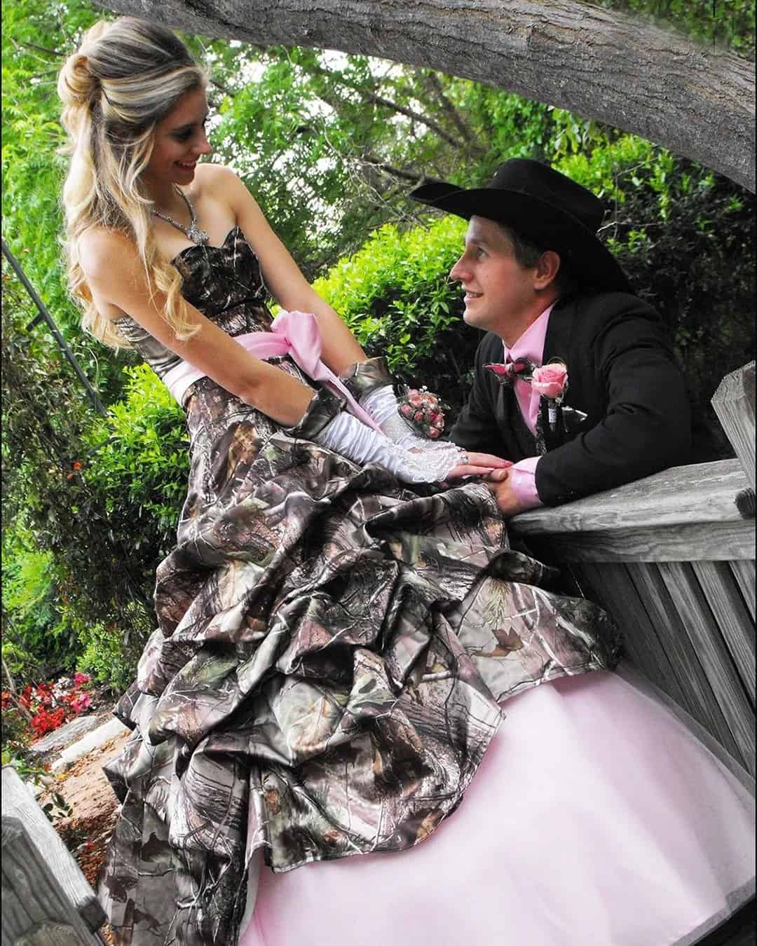 Pink Camo Wedding Dresses