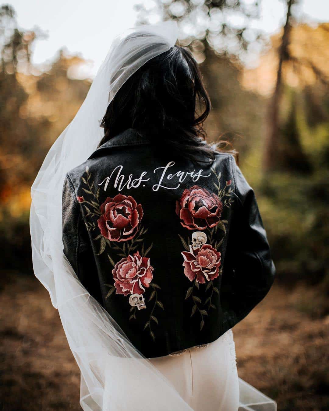 Black Bridal Jackets For Brides