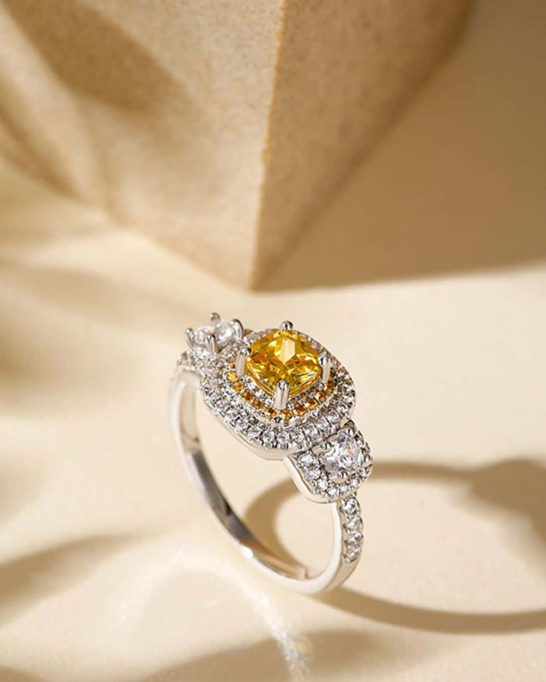 Black & Yellow Diamond Engagement Rings
