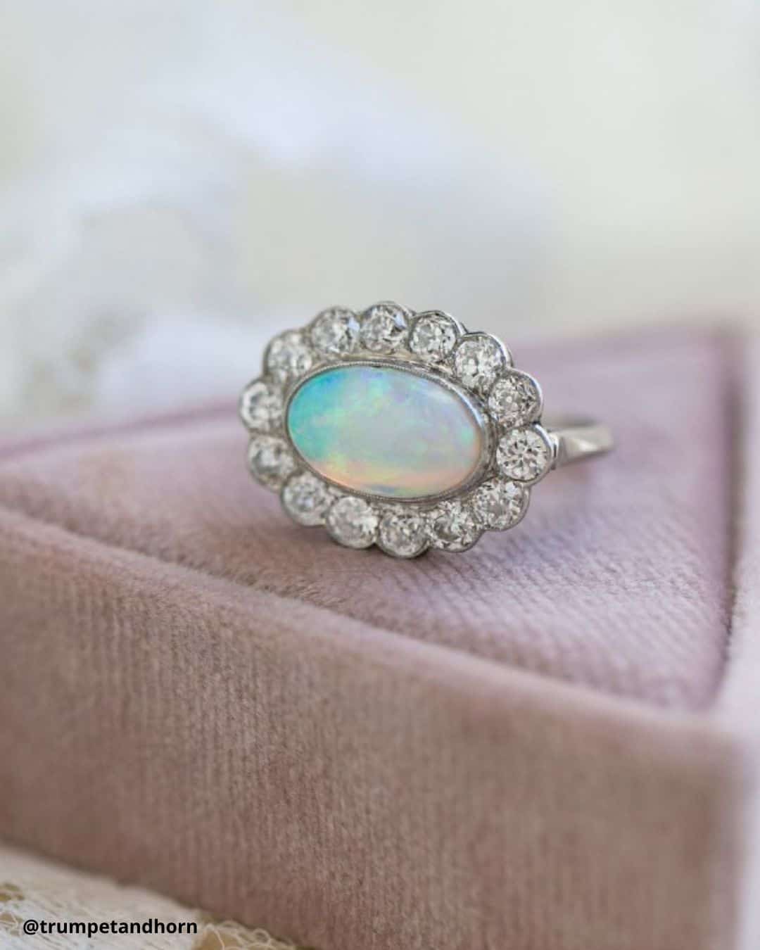 Rose Gold Opal Rings