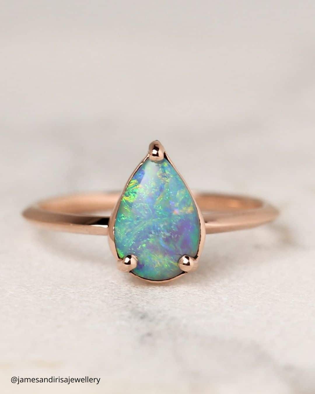 Unique And Modern Engagement Rings With Opal