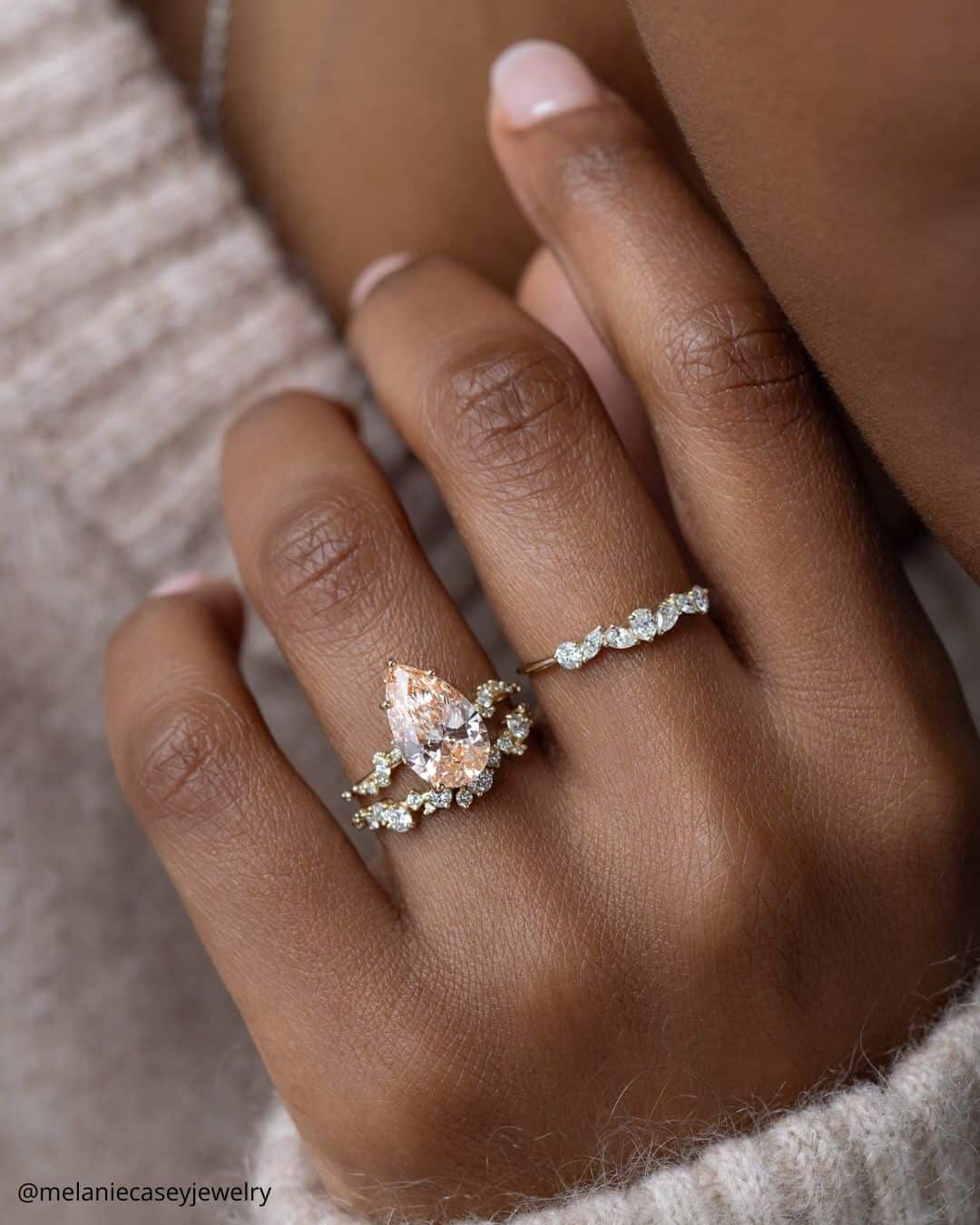 Marquise & Pear Cut Engagement Rings