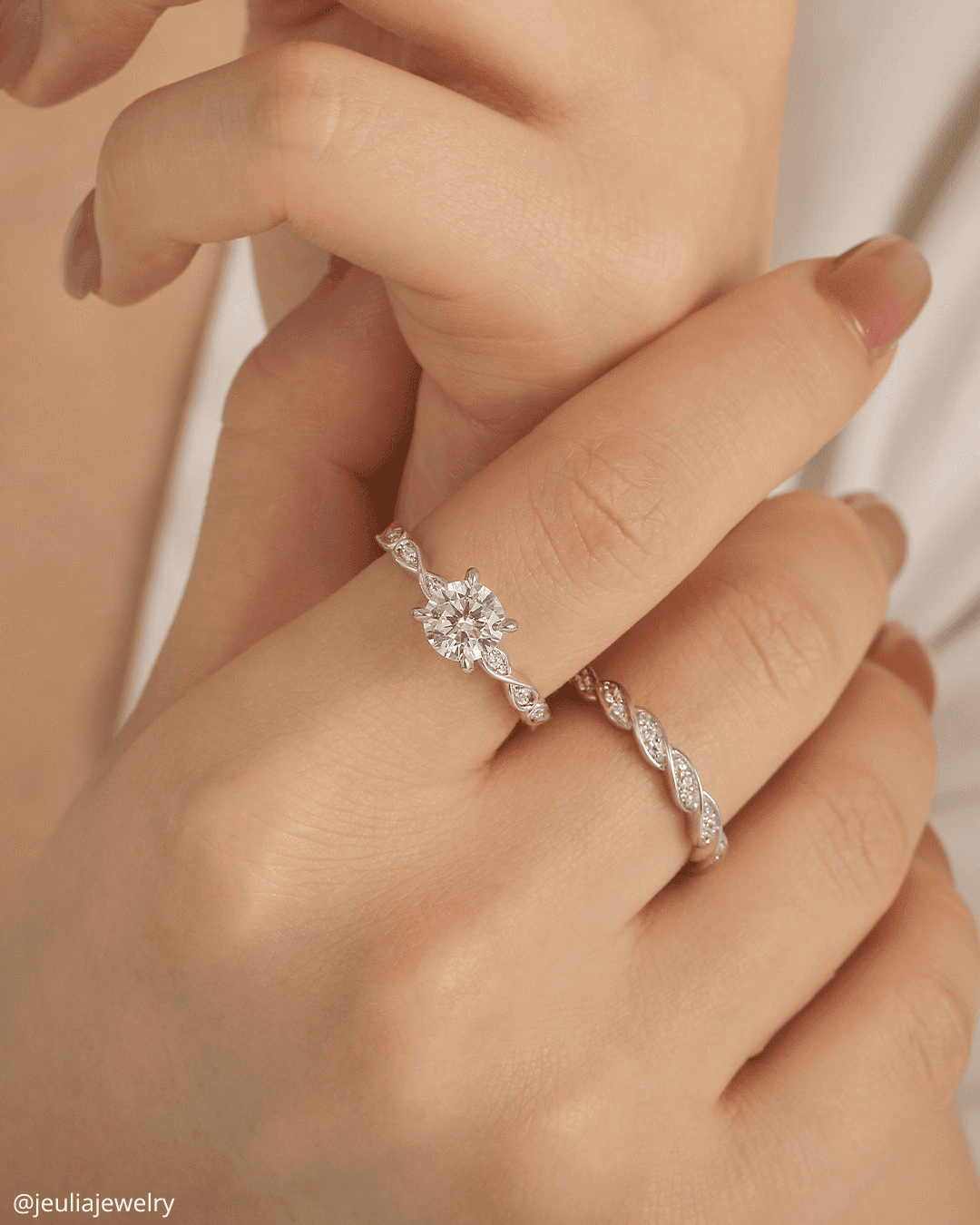 Engagement Rings With Twisted Bands