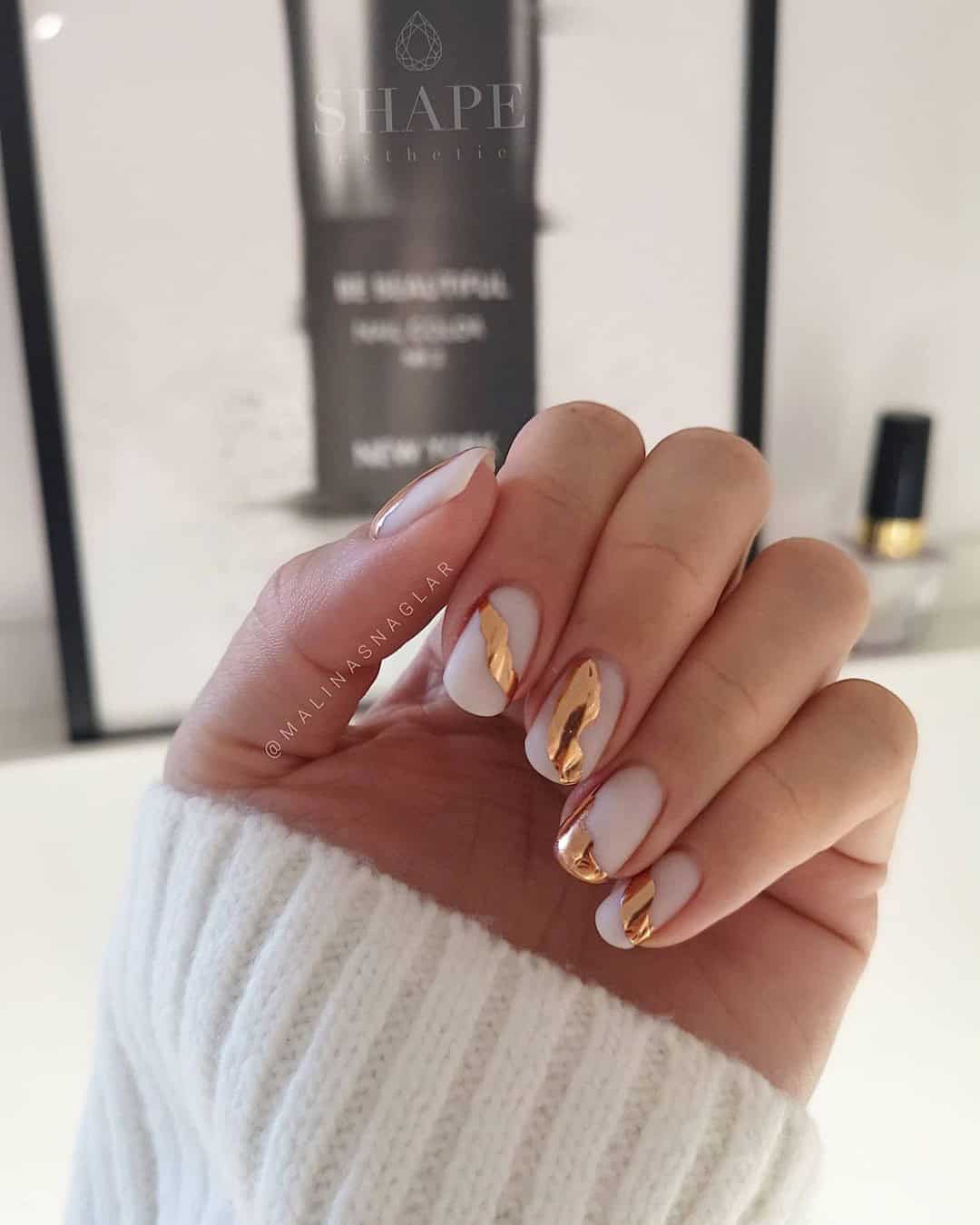 Autumn Designs On Wedding Nails